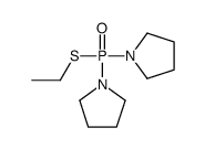 1-[ethylsulfanyl(pyrrolidin-1-yl)phosphoryl]pyrrolidine结构式