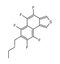 7-butyl-4,5,6,8,9-pentafluoronaphtho[1,2-c]thiophene结构式