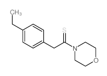 Ethanethione,2-(4-ethylphenyl)-1-(4-morpholinyl)-结构式