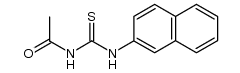 N-acetyl-N'-[2]naphthyl-thiourea结构式