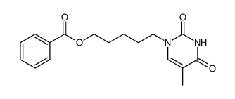 1-(5-benzoyloxypentyl)thymine结构式