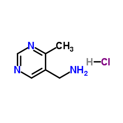 1-(4-Methyl-5-pyrimidinyl)methanamine hydrochloride (1:1) Structure