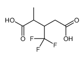 2-methyl-3-(trifluoromethyl)pentanedioic acid Structure