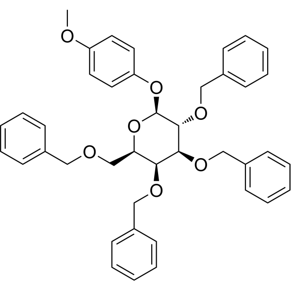 4-Methoxyphenyl 2,3,4,6-tetra-O-benzyl-β-D-galactopyranoside Structure