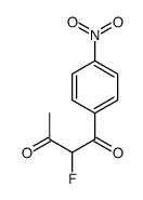2-fluoro-1-(4-nitrophenyl)butane-1,3-dione结构式