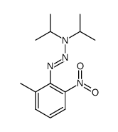 3,3-diisopropyl-1-(2-methyl-6-nitrophenyl)triaz-1-ene Structure