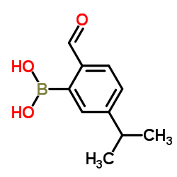 2-Formyl-5-isopropylphenylboronic acid结构式