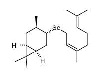 (1S,3R,4R,6R)-(-)-isocaranyl neryl selenide结构式