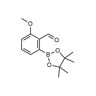 2-Methoxy-6-(4,4,5,5-tetramethyl-1,3,2-dioxaborolan-2-yl)benzaldehyde Structure