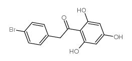 2(4-溴苯基)-2,4,6-三羟基苯乙酮结构式
