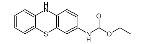 Ethyl phenothiazine-2-carbamate Structure