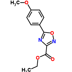 ethyl 5-(4-methoxyphenyl)-1,2,4-oxadiazole-3-carboxylate Structure