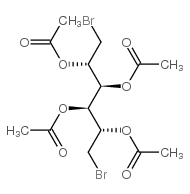 1,6-Dibromo-1,6-dideoxy-D-mannitol 2,3,4,5-tetraacetate结构式