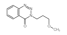 1,2,3-Benzotriazin-4(3H)-one,3-(3-methoxypropyl)- Structure