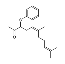 6,10-dimethyl-3-phenylthioundeca-5Z,9-dien-2-one Structure