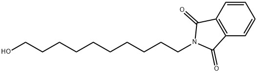 2-(10-羟基癸基)异二氢吲哚-1,3-二酮结构式