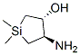 Silacyclopentan-3-ol, 4-amino-1,1-dimethyl-, trans- (9CI) picture