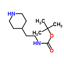 4-(2-boc-氨乙基)哌啶结构式