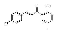 3-(4-chlorophenyl)-1-(2-hydroxy-5-methylphenyl)prop-2-en-1-one Structure