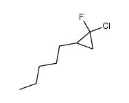 1-Chlor-1-fluor-2-pentyl-cyclopropan Structure