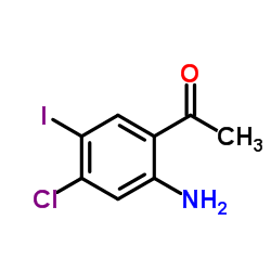 1-(2-Amino-4-chloro-5-iodophenyl)ethanone Structure