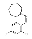 N-(azepan-1-yl)-1-(2,4-dichlorophenyl)methanimine Structure