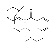 [2-[[2-(diethylamino)ethyl-methylamino]methyl]-4,7,7-trimethyl-3-bicyclo[2.2.1]heptanyl] benzoate结构式
