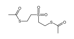 S-[2-(2-acetylsulfanylethylsulfonyl)ethyl] ethanethioate Structure