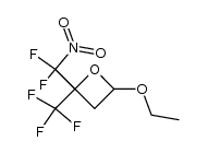 2-(difluoro-nitro-methyl)-4-ethoxy-2-trifluoromethyl-oxetane结构式