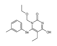 1-(ethoxymethyl)-5-ethyl-6-(3-methylphenyl)selanylpyrimidine-2,4-dione结构式