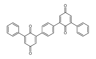 2-[4-(3,6-dioxo-5-phenylcyclohexa-1,4-dien-1-yl)phenyl]-6-phenylcyclohexa-2,5-diene-1,4-dione Structure