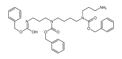 Benzyl (3-aminopropyl)(4-{[(benzyloxy)carbonyl](3-{[(benzyloxy)ca rbonyl]amino}propyl)amino}butyl)carbamate Structure