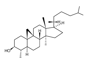 29-Nor-9β,19-cyclolanostan-3β-ol Structure