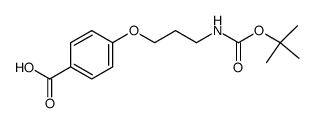 4-(3-N-BOC-Aminopropyloxy)benzoic acid结构式