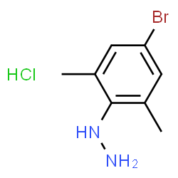 (4-溴-2,6-二甲基苯基)肼盐酸盐结构式