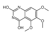 5,6,7-trimethoxy-1H-quinazoline-2,4-dione结构式
