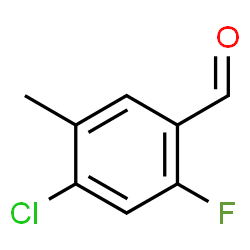 4-Chloro-2-fluoro-5-methylbenzaldehyde structure