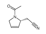 1H-Pyrrole-2-acetonitrile, 1-acetyl-2,5-dihydro-, (R)- (9CI)结构式