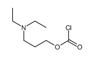 3-(diethylamino)propyl carbonochloridate Structure