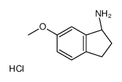 (1S)-6-methoxy-2,3-dihydro-1H-inden-1-amine,hydrochloride structure