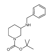 3-[(Phenylmethyl)amino]-1-piperidinecarboxylic acid tert-butyl ester hydrochloride Structure