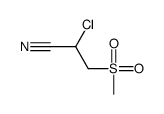 2-chloro-3-methylsulfonylpropanenitrile Structure