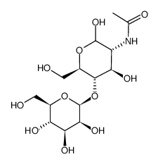 2-acetamido-2-deoxy-4-o-(b-d-mannopyranosyl)-d-glucose结构式