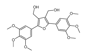 [4-(hydroxymethyl)-2,5-bis(3,4,5-trimethoxyphenyl)furan-3-yl]methanol Structure
