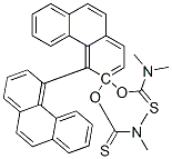 Carbamothioic acid, dimethyl-, O,O-4,4-biphenanthrene-3,3-diyl ester structure