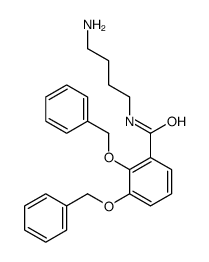 N-(4-aminobutyl)-2,3-bis(phenylmethoxy)benzamide结构式