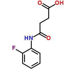 4-[(2-Fluorophenyl)amino]-4-oxobutanoic acid Structure
