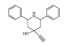 4-ethynyl-2,6-diphenylpiperidin-4-ol结构式