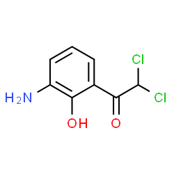 Ethanone, 1-(3-amino-2-hydroxyphenyl)-2,2-dichloro- (9CI) structure