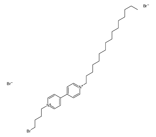 1-(4-bromobutyl)-4-(1-hexadecylpyridin-1-ium-4-yl)pyridin-1-ium,dibromide Structure